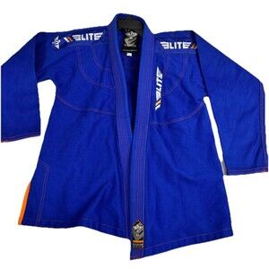 Elite Sports BJJ Gi A2 Blue Brazilian Jiu Jitsu Kimono Training Uniform Jacket